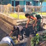 Pembersihan Saluran Irigasi Babinsa Lowokwaru dan Linmas Bersinergi