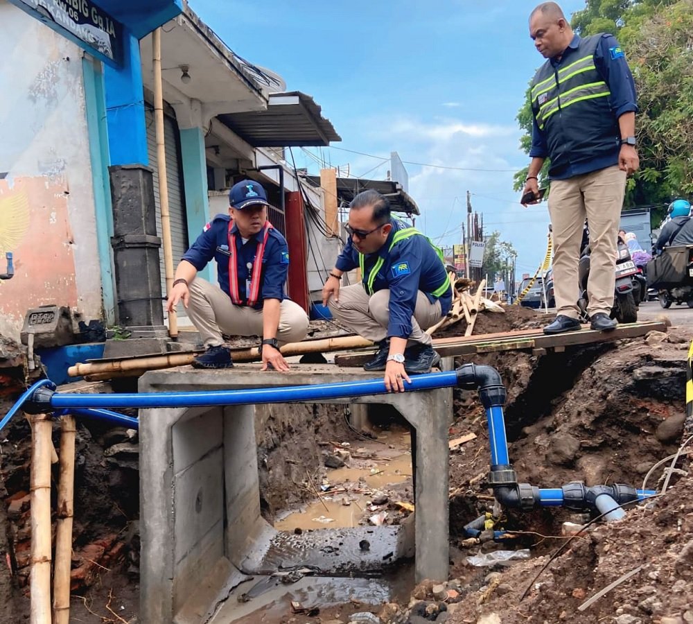 Aliran Tersendat Proyek Drainase, Tugu Tirta Gerak Cepat Lakukan Penanganan