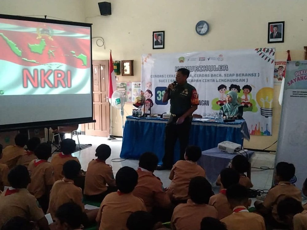 Babinsa Bandulan Edukasi Anti Perundungan bagi Siswa Sekolah Dasar