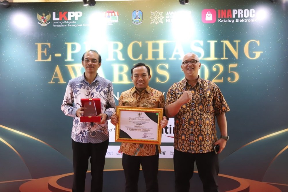 Transaksi UMKM Tembus Rp 35 Miliar, Kota Malang Raih Juara II E-Purchasing Awards 2025