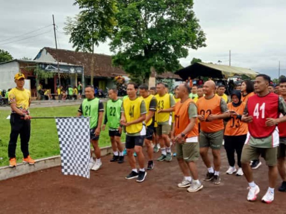 Jaga Stamina dan Kesiapsiagaan Personel Kodim 0833 Jalani Tes Kesegaran Jasmani Periodik