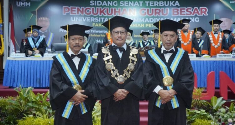 UMM Tambah Dua Guru Besar yang Berkiprah di Ketahanan Pangan
