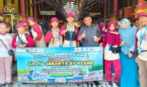 Islamic Tour ke Jakarta, Siswa SD Plus Qurrota A’yun Terbang dengan Garuda untuk Belajar Lembaga Negara
