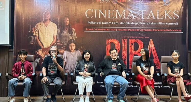 Tim Producer dan Cast Film Riba (2) Cinema Talk Film Riba Di Beber di UMM, Bongkar Cerita Kisah Nyata Horor Riba