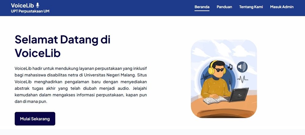 Mahasiswa UM Hadirkan Inovasi Voice Library (VoiceLib) untuk Pemustaka Disabilitas Netra