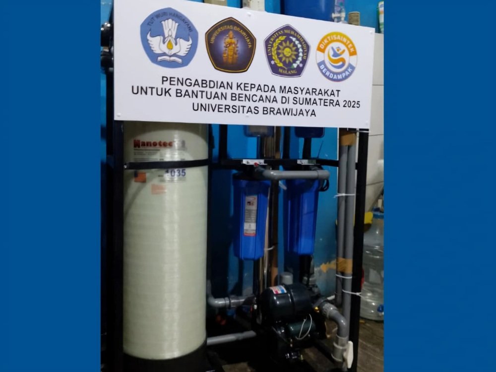 UB Kirimkan Alat Penjernih Air Portabel untuk Bantu Korban Bencana di Sumatera Barat