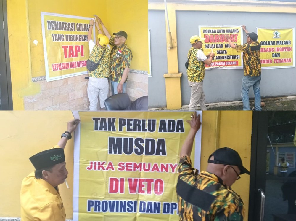 Gelombang Kekecewaan Kader Partai Golkar Kota Malang Memuncak, Ratusan Nyatakan Mundur Pasca Musda