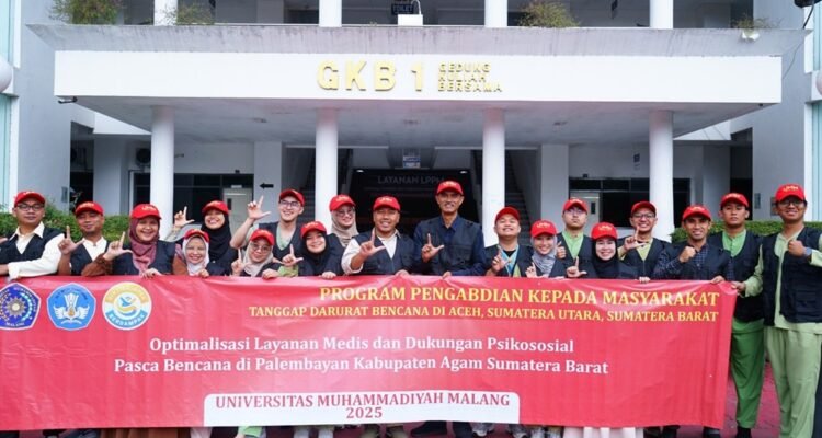 UMM Turunkan Tim Koas Kedokteran untuk Pemulihan Pascabencana di Kabupaten Agam