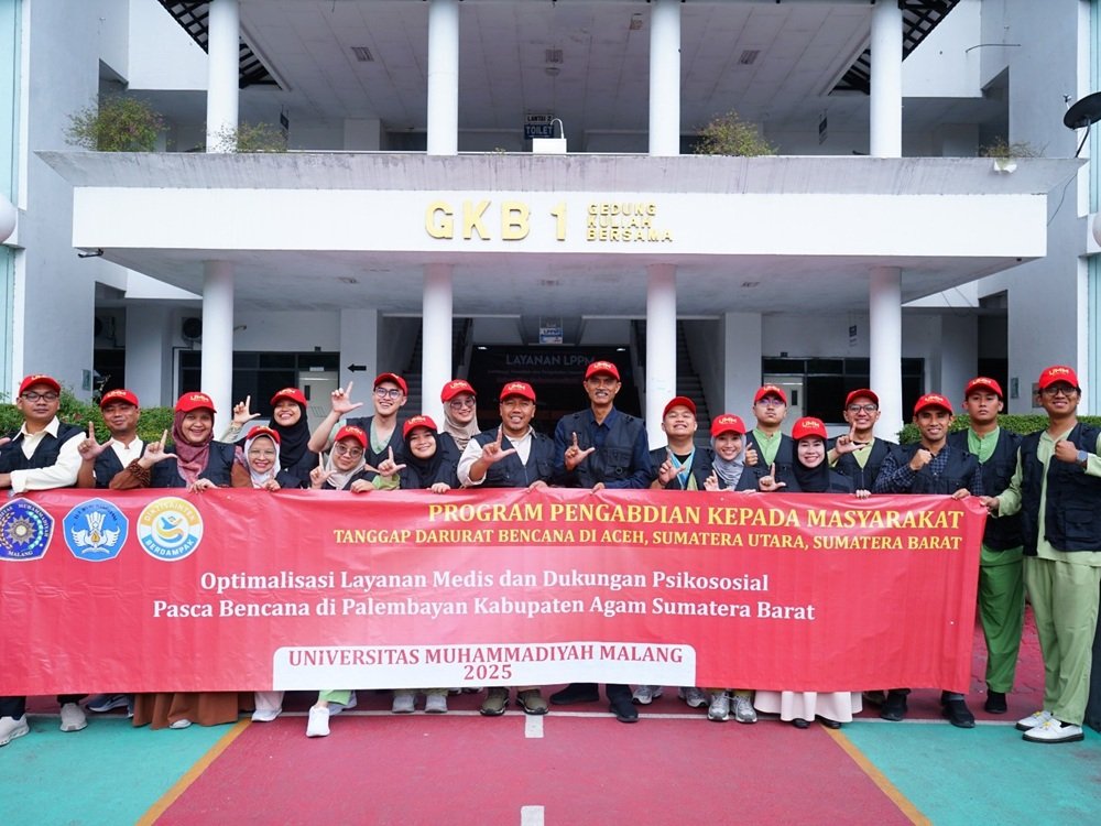 UMM Turunkan Tim Koas Kedokteran untuk Pemulihan Pascabencana di Kabupaten Agam