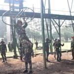 Kaskostrad suntik semangat prajurit yang sedang Latihan Para