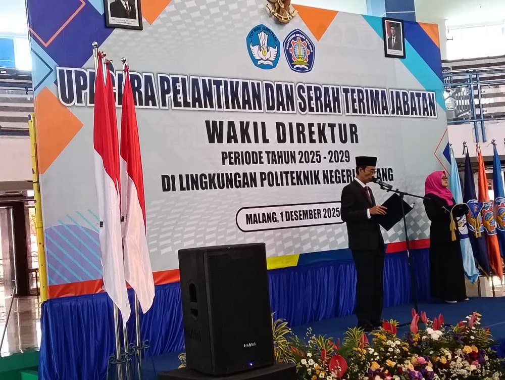 Polinema Resmi Mengukuhkan Jajaran Wakil Direktur Baru Periode 2025-2029