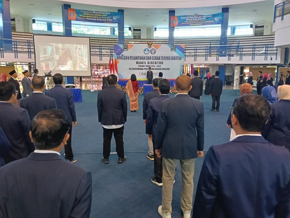 Polinema Resmi Mengukuhkan Jajaran Wakil Direktur Baru Periode 2025-2029