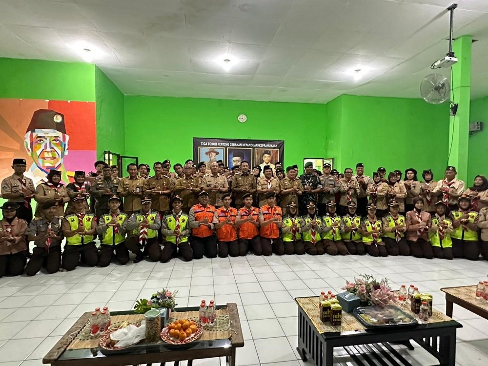 Gerakan Pramuka Kwartir Cabang Kota Malang Lepas 111 Personel PAM Nataru 2025