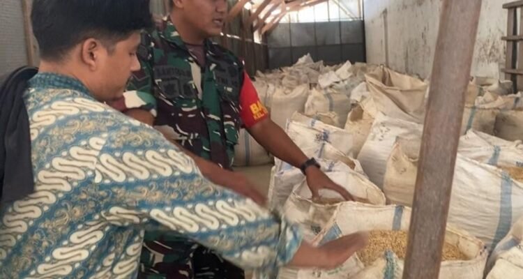 Babinsa Lowokwaru Dampingi Proses Penggilingan Padi UD Maju Berkah
