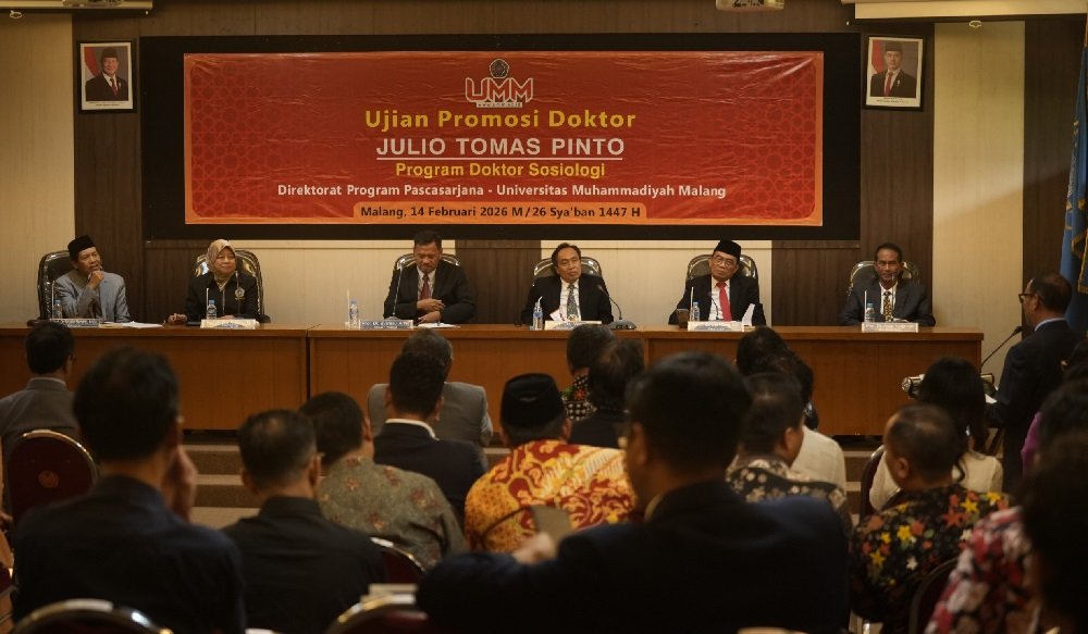 Bahas Sosiologi Militer Pascakonflik, Mantan Menhan Timor-Leste Lulus Doktor di UMM