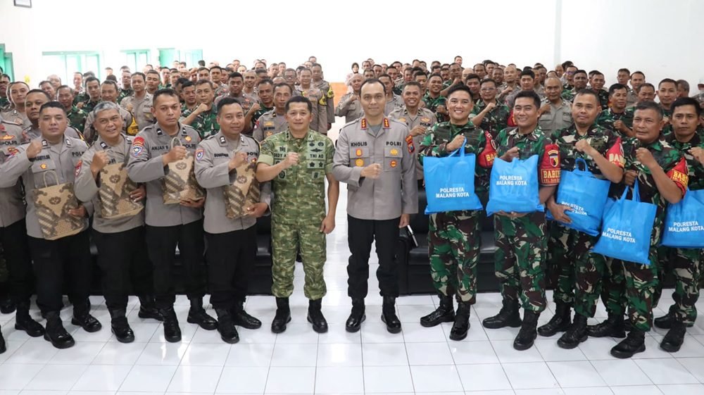 Tatap Muka Kapolresta Malang Kota dan Dandim 0833/Kota Malang Bersama Bhabinkamtibmas dan Babinsa