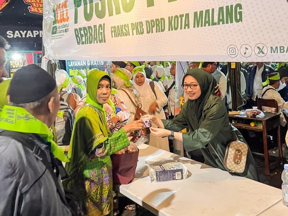 Jawab Instruksi Sekjen PKB, Putri Aidillah Gercep Aksi Nyata Layani Jamaah Mujahadah Kubro 1 Abad NU