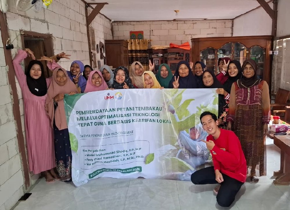Putus Ketergantungan Tengkulak, Tim Pengabdian UMM beri Edukasi Pascapanen Tembakau