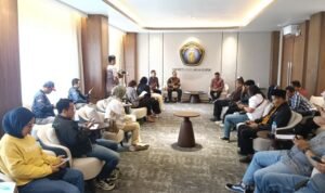 Suasana Press Conference Tegaskan Komitmen Birokrasi Bersih dan Pelayanan Prima, FTAB Universitas Brawijaya Pertahankan Predikat WBBM Sejak 2019