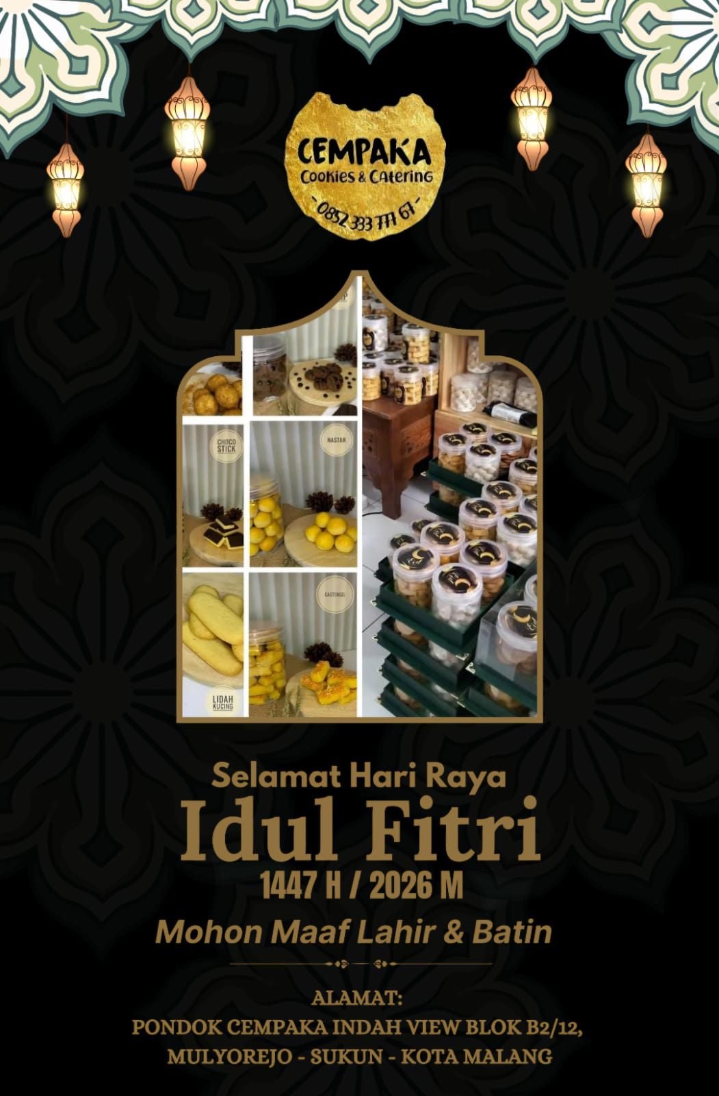 Greeting Idul Fitri Cempaka Cookies