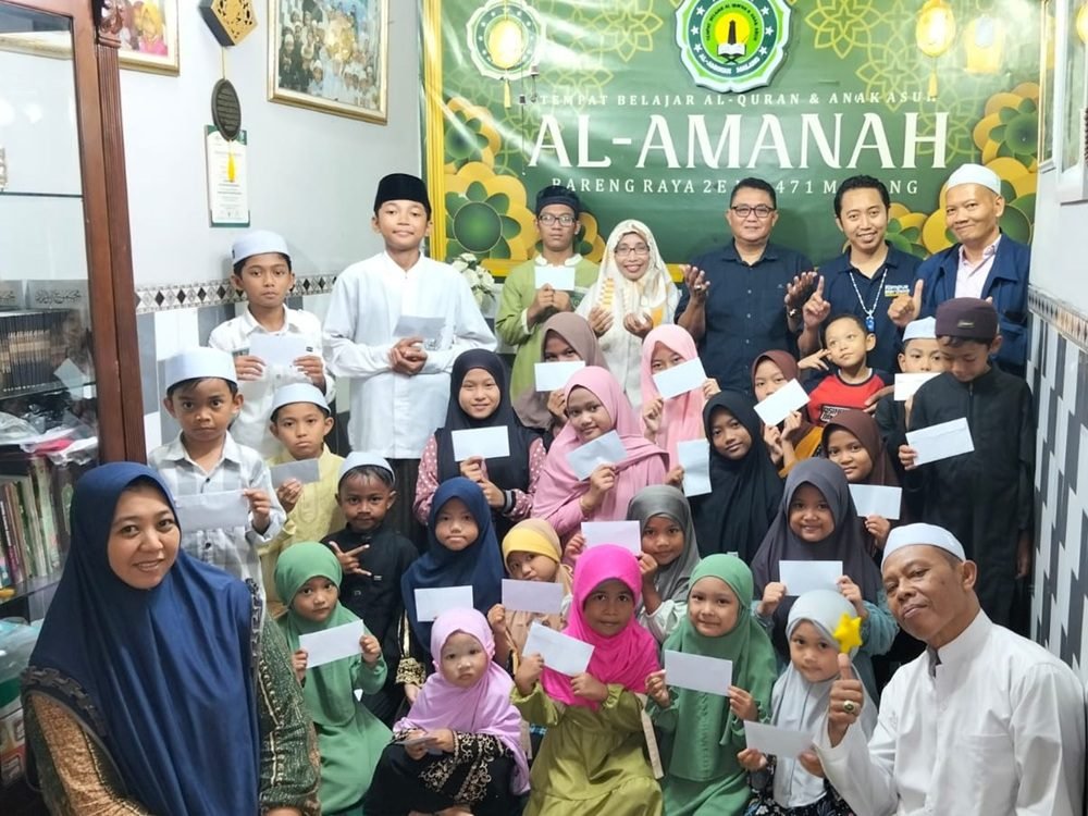 Aksara Tumapel Berbagi Kebahagiaan Ramadan Bersama 24 Anak Yatim di Bareng Raya