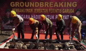 peletakan batu pertama Dandim 0833 Kota Malang Hadiri Ground Breaking Jembatan Perintis Garuda di Klojen
