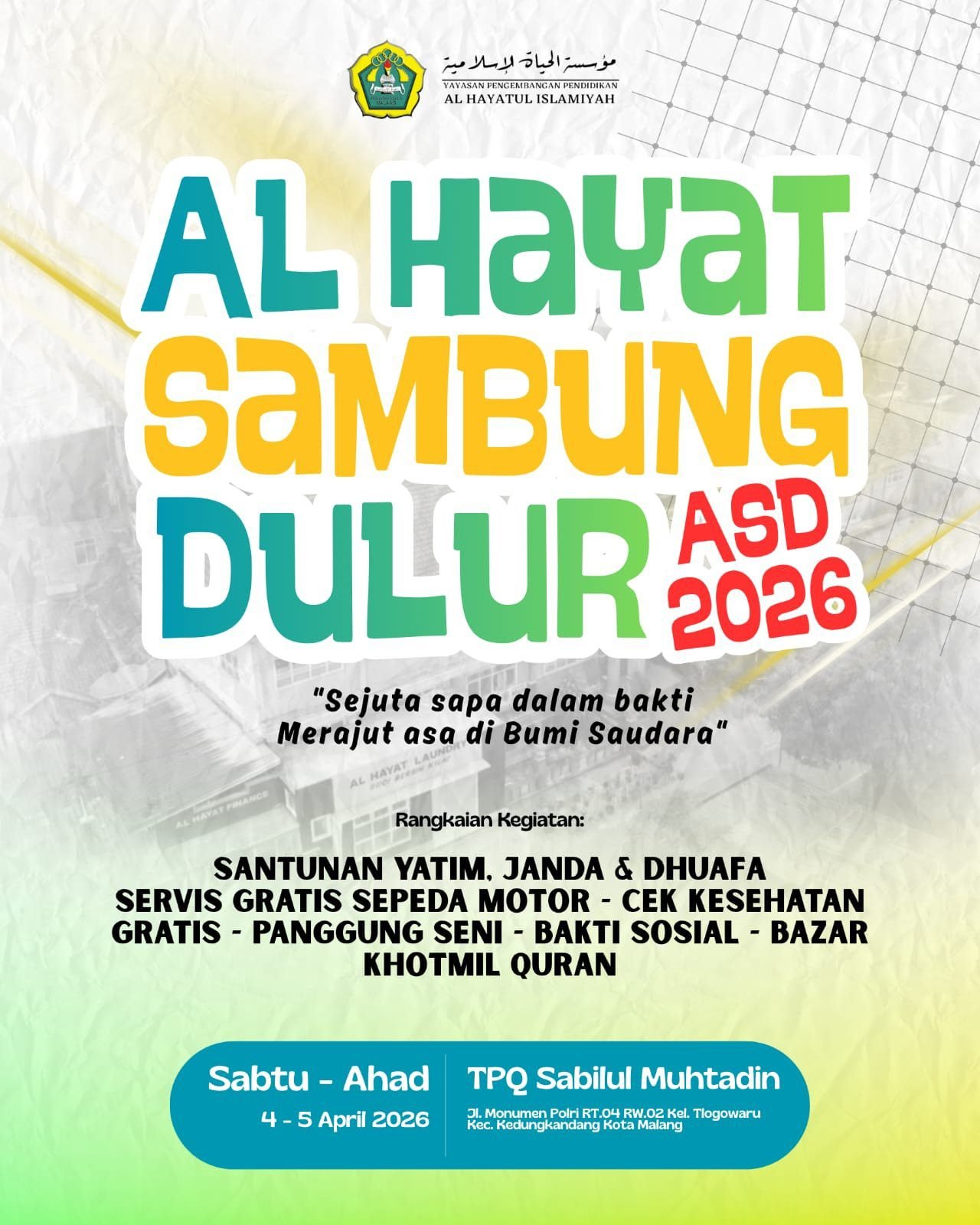 Al Hayat Sambung Dulur, Ajang Silaturahmi dan Penguatan Kepedulian Sosial di Tlogowaru