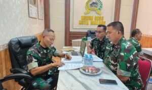 Kodim 0833/Kota Malang Terima Kunjungan Tim Wasrik Audit Itdam V/Brawijaya.