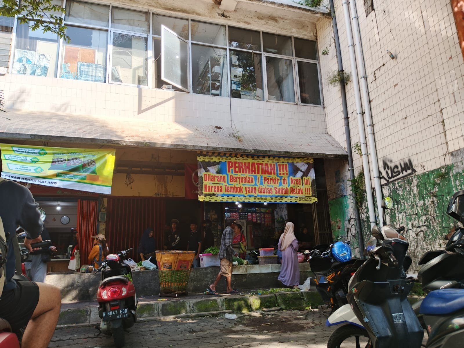 Komisi B DPRD Kota Malang Respons Kekhawatiran Jukir soal Tembok Retak Pasar Besar