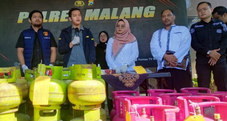 Polres Malang Ungkap Praktik Oplosan LPG di Malang, Tiga Pelaku Ditangkap
