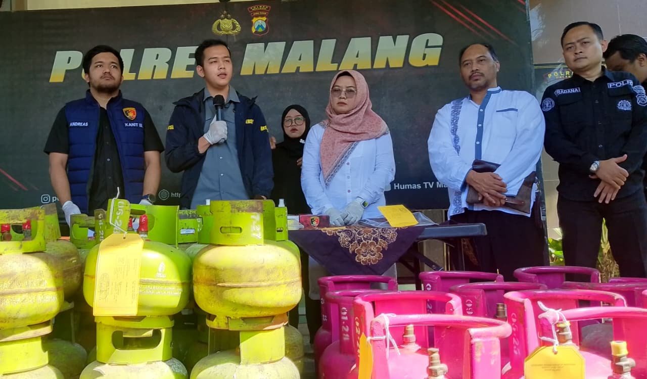 Polres Malang Ungkap Praktik Oplosan LPG di Malang, Tiga Pelaku Ditangkap