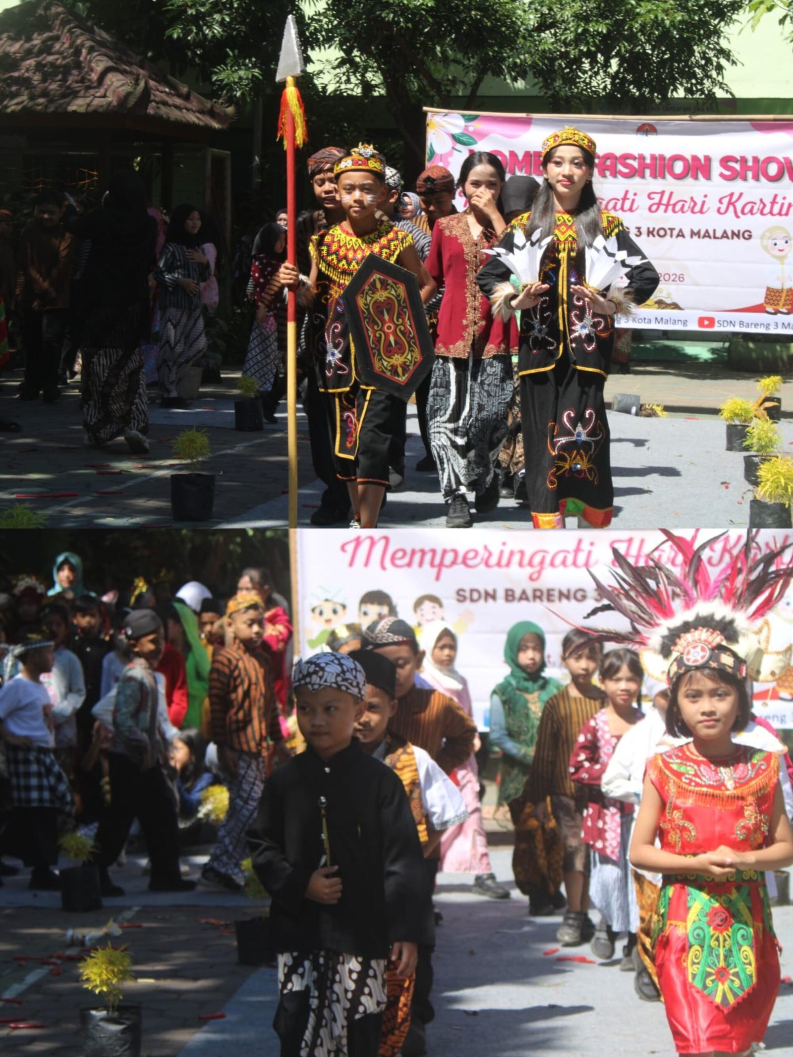 SDN Bareng 3 Semarakkan Hari Kartini dengan Fashion Show Pakaian Adat