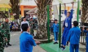 Koramil Kedungkandang Bangun Fasilitas Olahraga di Ponpes Baitul Makmur, Dukung Kebugaran Santri