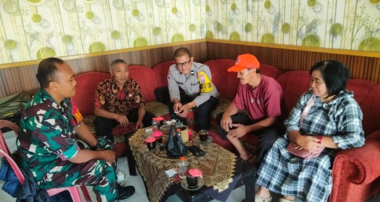 Komsos Tiga Pilar, Babinsa Wonokoyo Petakan Wilayah Rawan Bencana