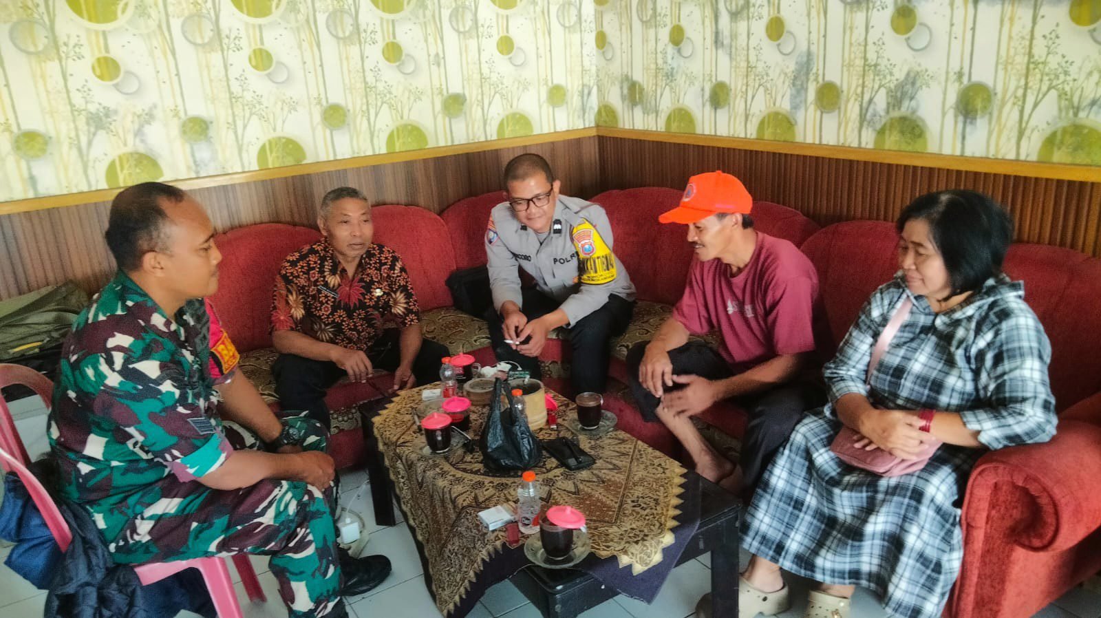 Komsos Tiga Pilar, Babinsa Wonokoyo Petakan Wilayah Rawan Bencana