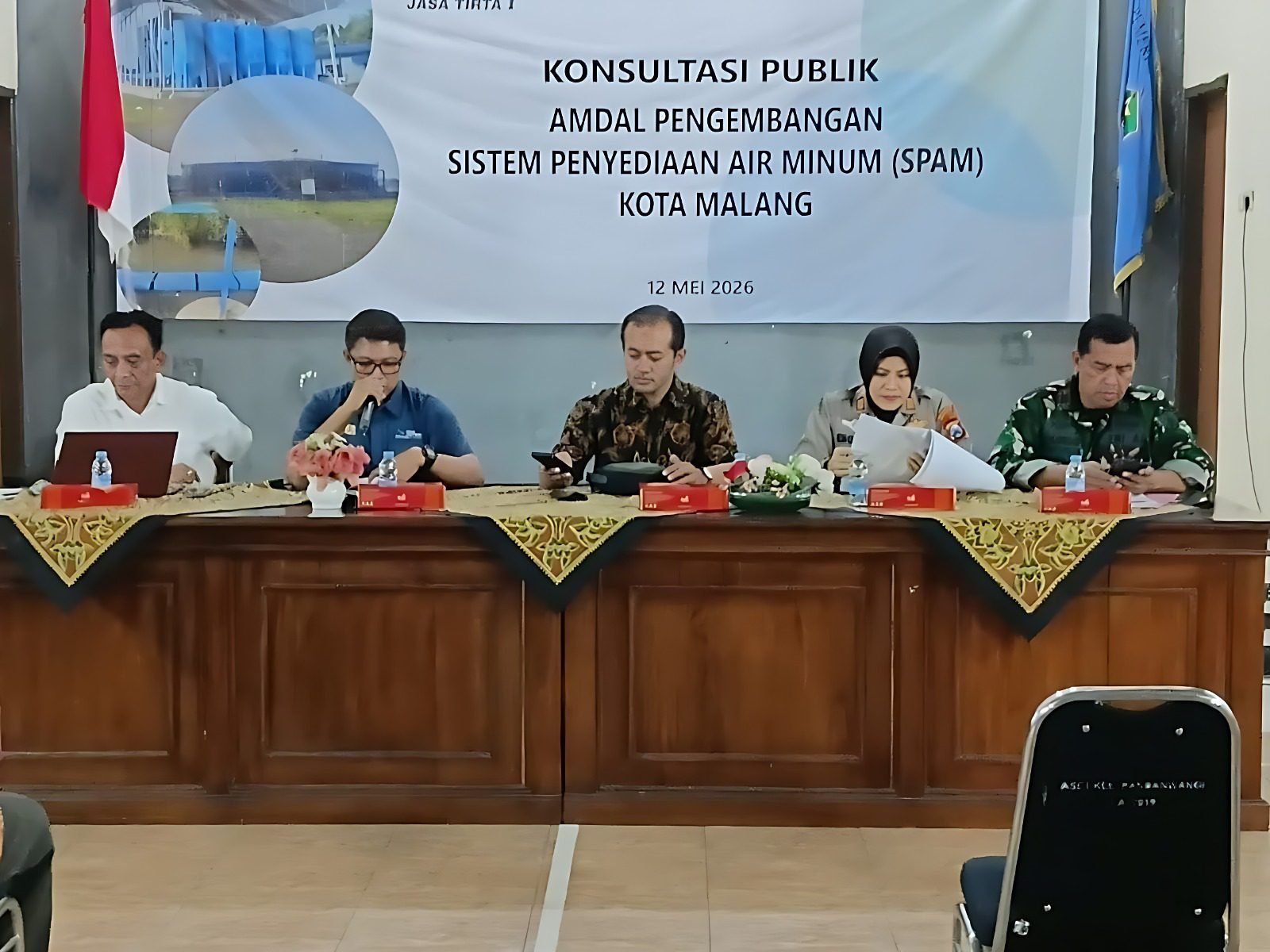 Danramil Blimbing Kawal Transparansi Pengembangan SPAM Kota Malang Lewat Forum Konsultasi Publik AMDAL
