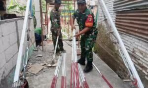 Akses Warga Segera Lancar, Kodim 0833 Percepat Pembangunan Jembatan Perintis Garuda