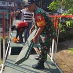Koramil Klojen dan Warga Kebut Pengerjaan Jembatan Perintis Garuda, Perkuat Akses dan Perekonomian Masyarakat