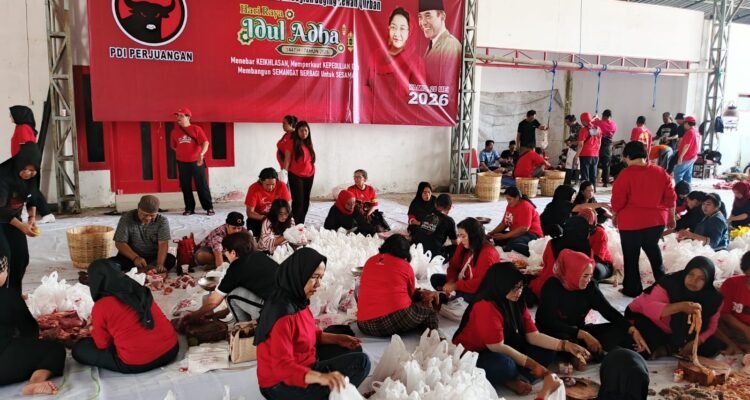 Idul Adha 1447 H: PDI Perjuangan Kota Malang Tebar Semangat Gotong Royong Lewat 2.500 Paket Daging Kurban