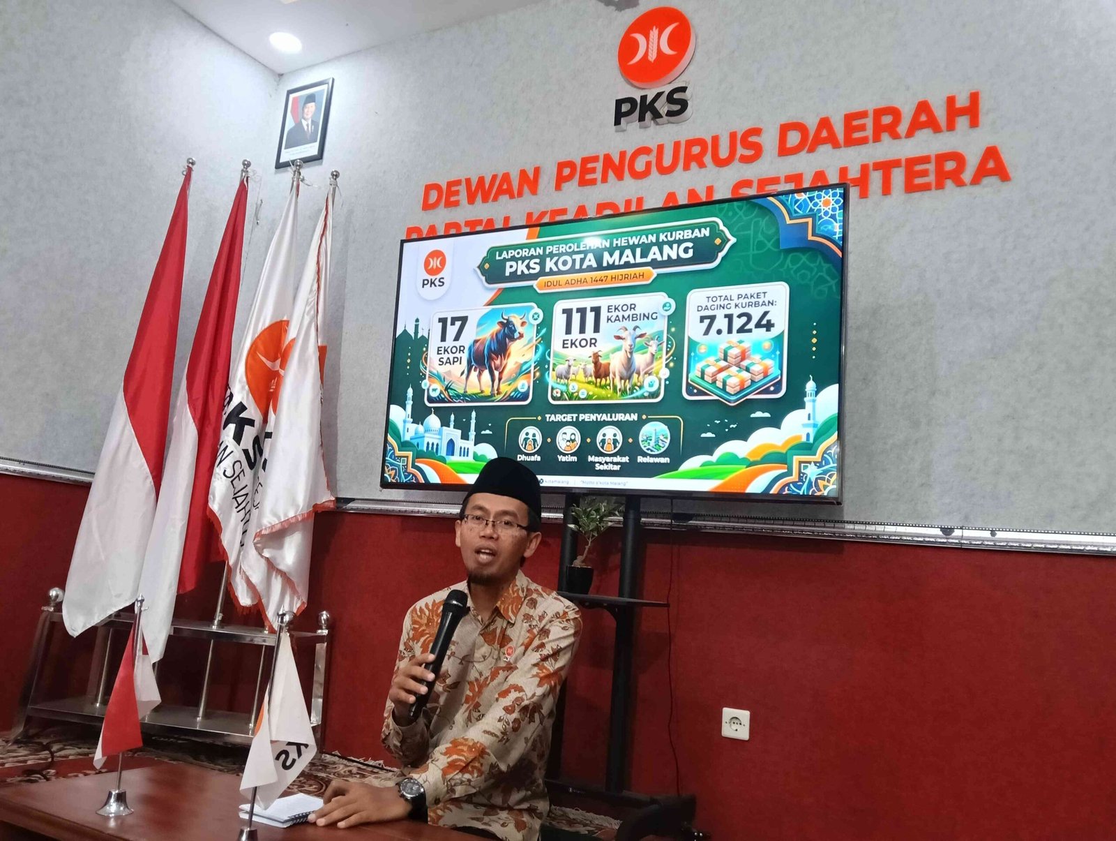 Semangat Berkurban Menguat, PKS Kota Malang Tebar 7.124 Paket Daging hingga Pelosok Kota