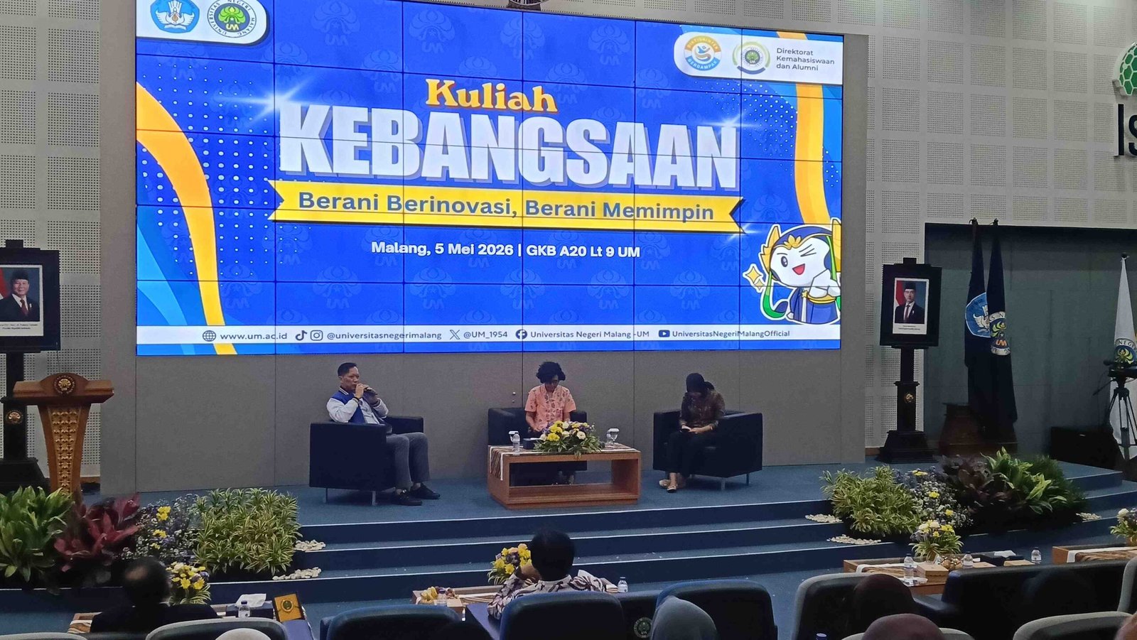 Kuliah Kebangsaan UM “Mengguncang”: Mahasiswa Didorong Jadi Pemimpin Berani, Kritis, dan Melek Digital