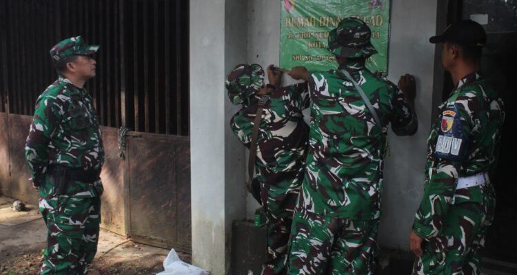 Kodim 0833/Kota Malang Tertibkan Rumah Negara di Jalan Urip Sumoharjo
