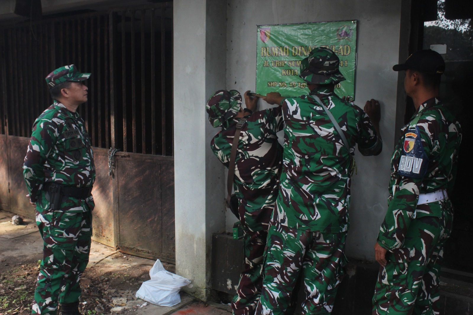 Kodim 0833/Kota Malang Tertibkan Rumah Negara di Jalan Urip Sumoharjo