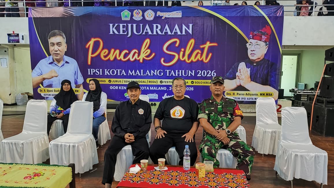 Babinsa Buring Monitoring Kejuaraan Pencak Silat IPSI, Pastikan Aman dan Lancar