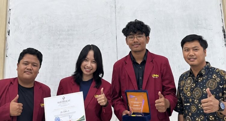 Mahasiswa UMM Raih Juara Nasional Lewat Inovasi Mesin Pencuci Singkong untuk UMKM