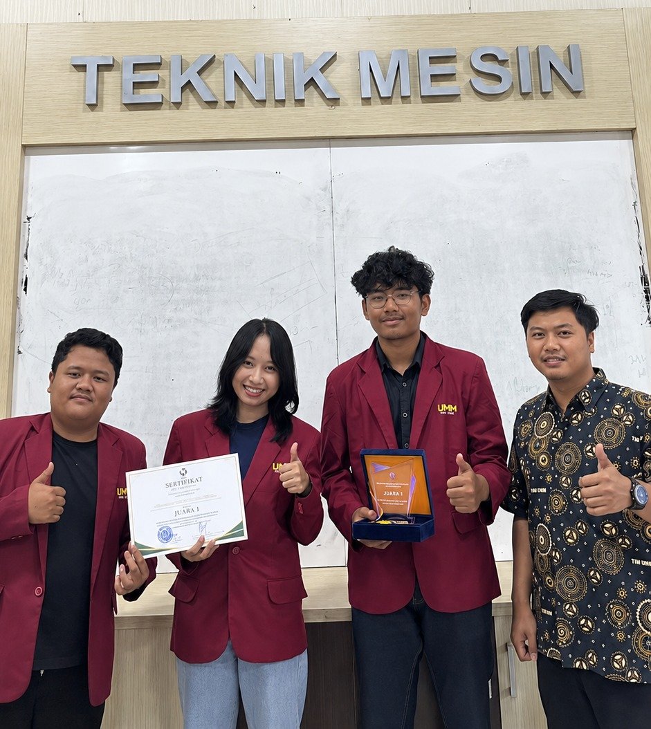 Mahasiswa UMM Raih Juara Nasional Lewat Inovasi Mesin Pencuci Singkong untuk UMKM