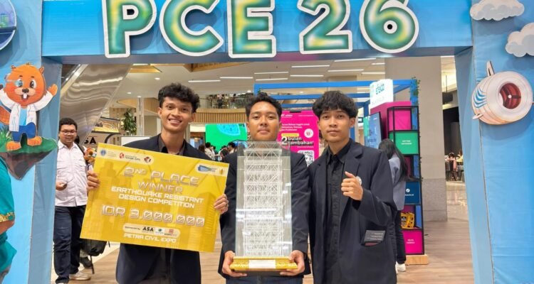 Rancang Gedung Tahan Gempa, Mahasiswa UM Raih Juara Nasional di Petra Civil Expo 2026