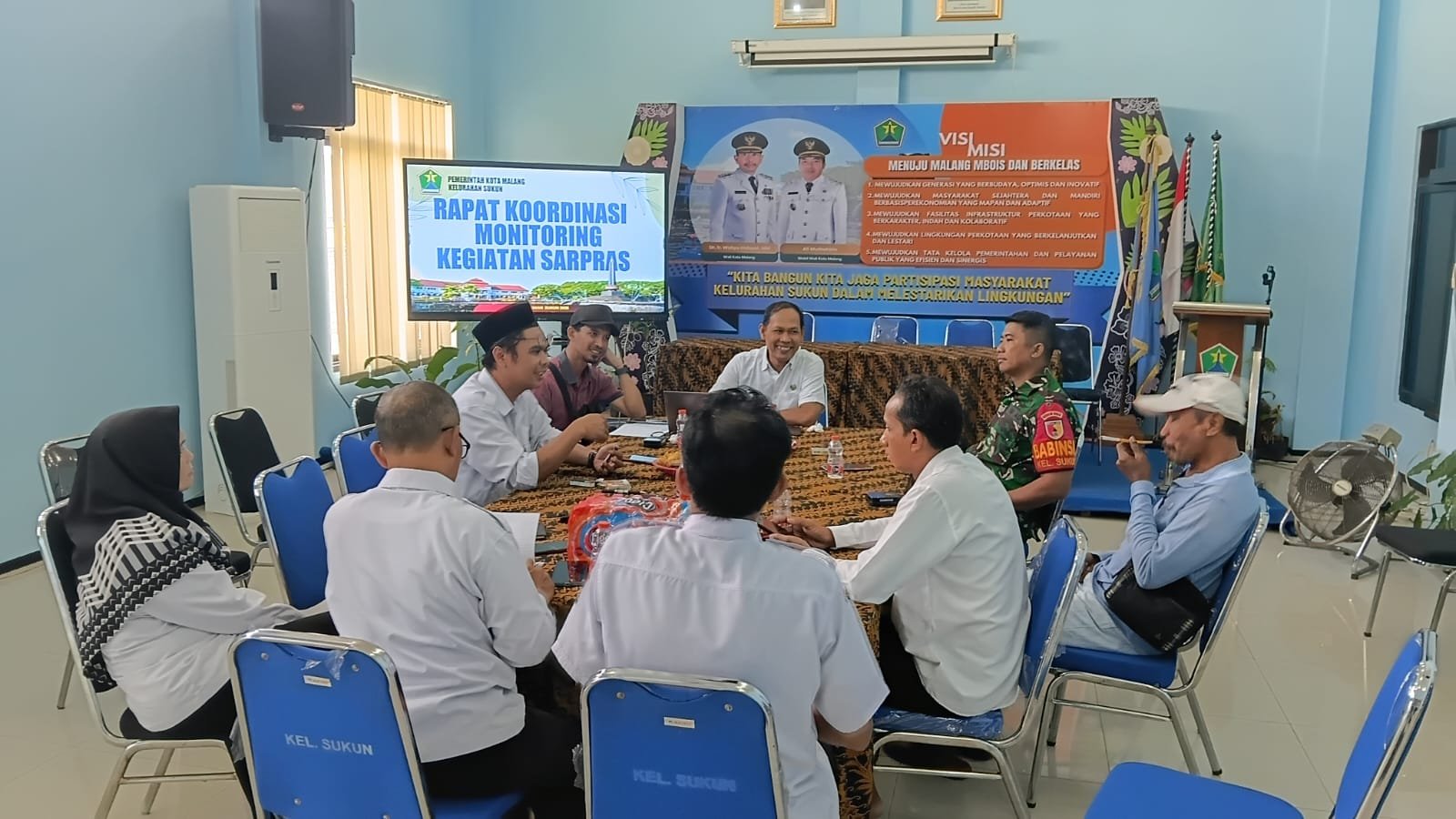 Babinsa Sukun Perkuat Sinergi dengan Perangkat Kelurahan Demi Kondusivitas Wilayah