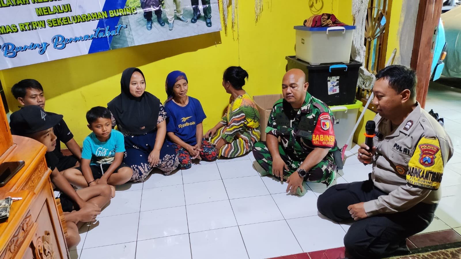 Babinsa dan Bhabinkamtibmas Kedungkandang Perkuat Sinergi Jaga Keamanan Wilayah