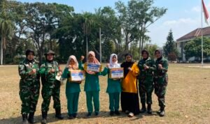 Melalui Wasbang dan PBB, Kowad Kodim 0833 Tanamkan Disiplin dan Jiwa Nasionalisme Siswa MTs Attaraqqie Malang.